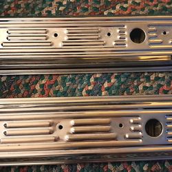 SBC Chevy chrome centerbolt valve covers