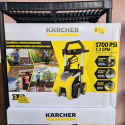 Karcher Electric Pressure Washer K1700, CETA Certified, 3 Spray Nozzles, Detergent Tank 1.2 GMP (New)