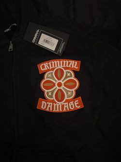 Criminal Damage hoodie zip up