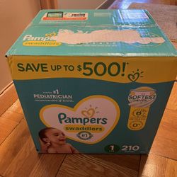 Pampers Swaddlers Diapers | 210 Diapers | 8-14lbs | 4-6kg