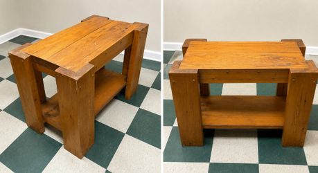 Wooden end table