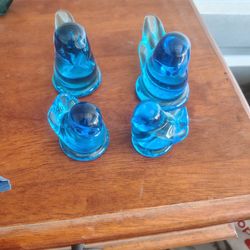 4 90's Leo Wards Blue Birds of Paradise all signed and Dated