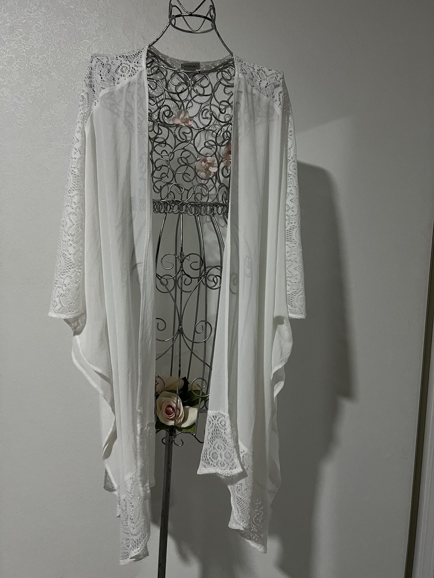 Cardigan kimono AVENUE White Kimono/Size M/L
