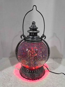 Pumpkin Hollow Water Grim Reaper Color Changing Glitter Lantern