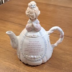 Collectible Precious Moments Prayer Girl Teapot 1994 By Enesco In Glazed Porcelain 