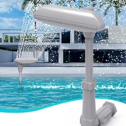 ZCONIEY Pool Fountain for Above Pools or In-Ground Pools, Pool Sprinkler, Adjustable Height (NEW)