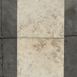24x24 Travertine Tilled. 