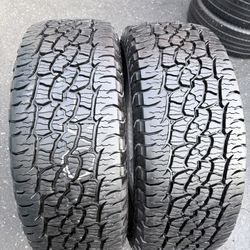 Par De Llantas Usadas En Muy Buenas Condiciones Marca Bfgoodrich Trail-terrain 235/55 R19 Instaladas Y Balanceadas Por El Mismo Precio