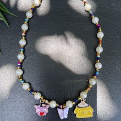 Sanrio Characters Beaded Necklace Kuromi, 