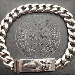 Amazing Chrome Hearts Style Antique Silver Bracelets