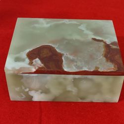 Onyx Jewellery Box Hand made.