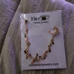 Nose To Ear Earrings  Gold