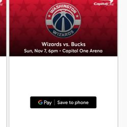 Wizards Vs Bucks Gold East VIP Courtside