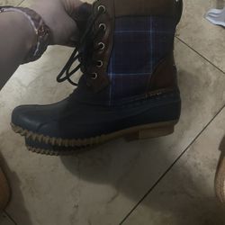 Plaid Duck Boots Tommy Hillfiger