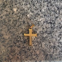 Stainless Steel Cross Gold Plated 