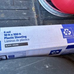 6 Mil Super Duty Plastic Sheeting 10 ft x 100 ft – 1,000 Sq Ft – $45