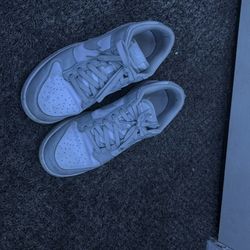 Grey nike dunks shoes