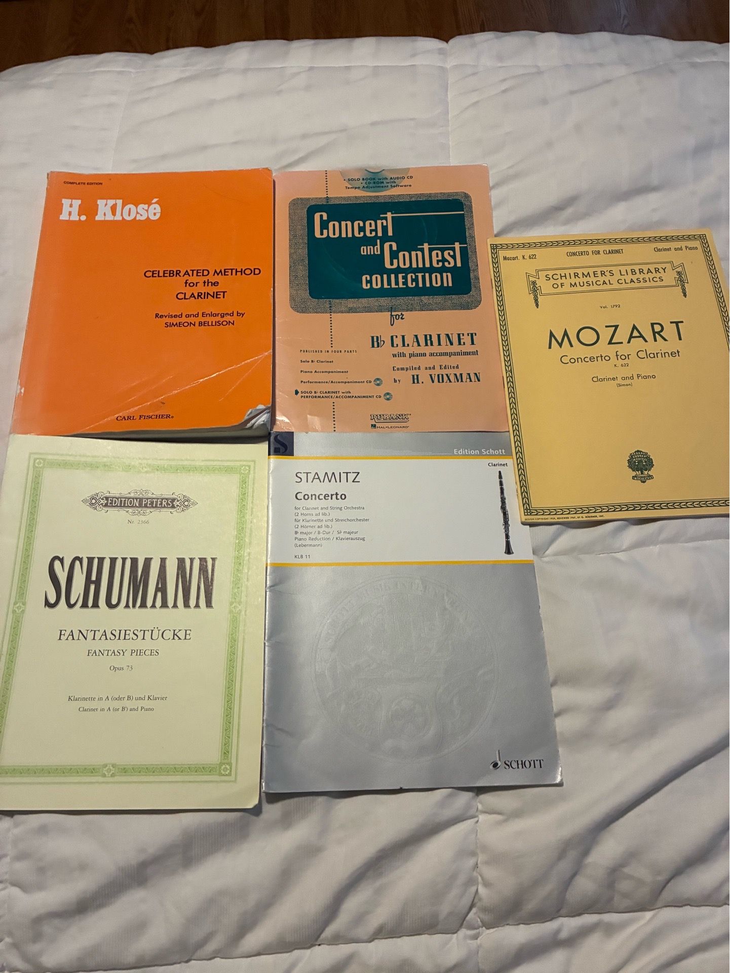 Clarinet Book and Pieces