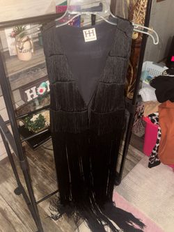 Haute Hippie Black Fringe Vest
