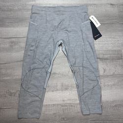 Lululemon Surge Tight 22" Compression Pants Mens XL Gray Running 3/4 Length NEW