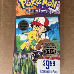 SEALED 1998 Pokemon Picture Perfect VHS With Mini Comic 