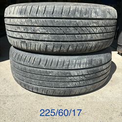 (2) - 225/60/17 Cooper CS5 Grand Touring Tires