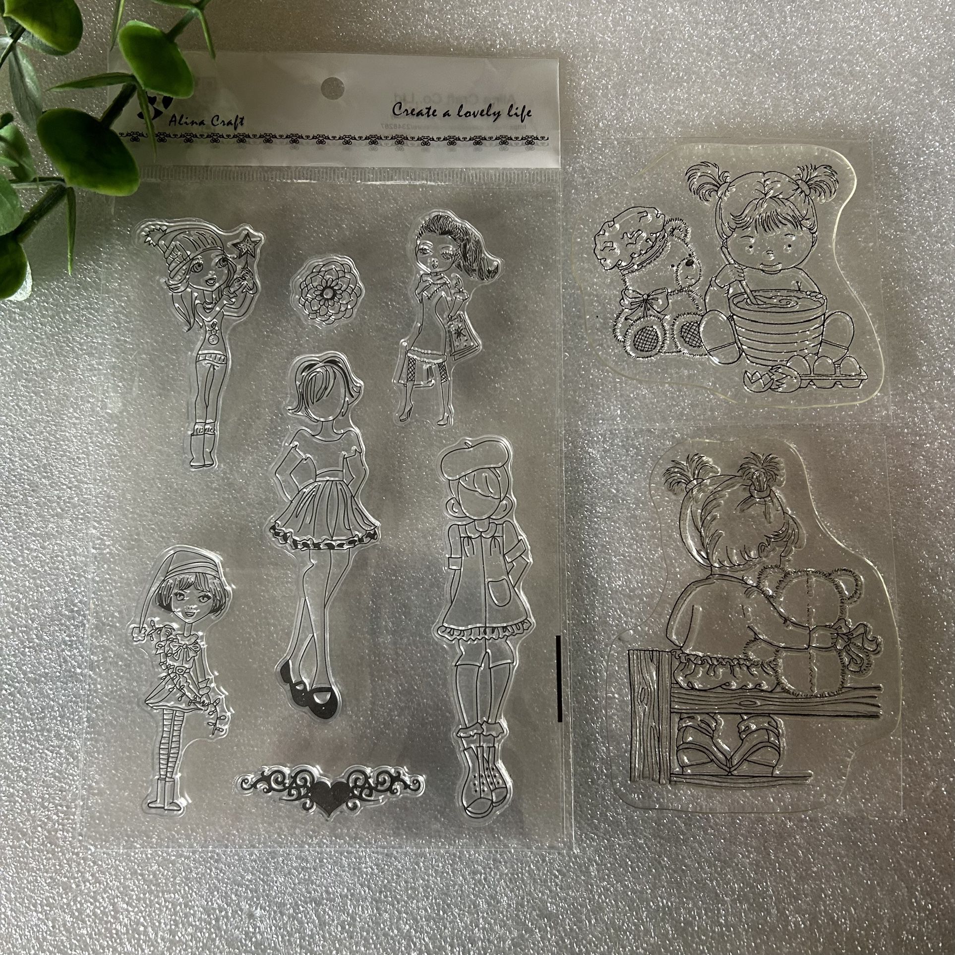 “GIRLY” Themed Clear Stamp Bundle