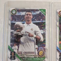 3 Ronaldo Trading Cards