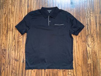Banana Republic Luxury Performance Polo Shirt Black Size Large