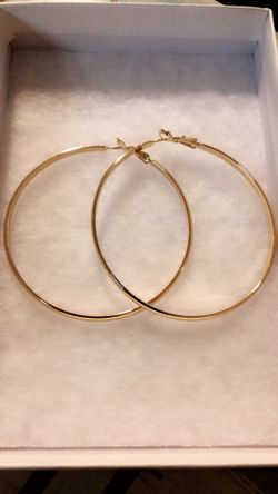 Hoops Earrings gold plated