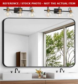 Large Rectangular Wall Mirror, About 48" x 36"