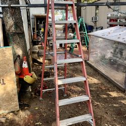 Orange 8FT Werner Ladder