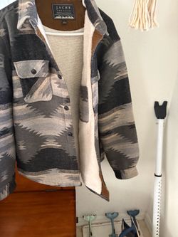 Jachs New York Sherpa-Lined Flannel Shirt Jacket