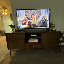 Mid century modern tv console