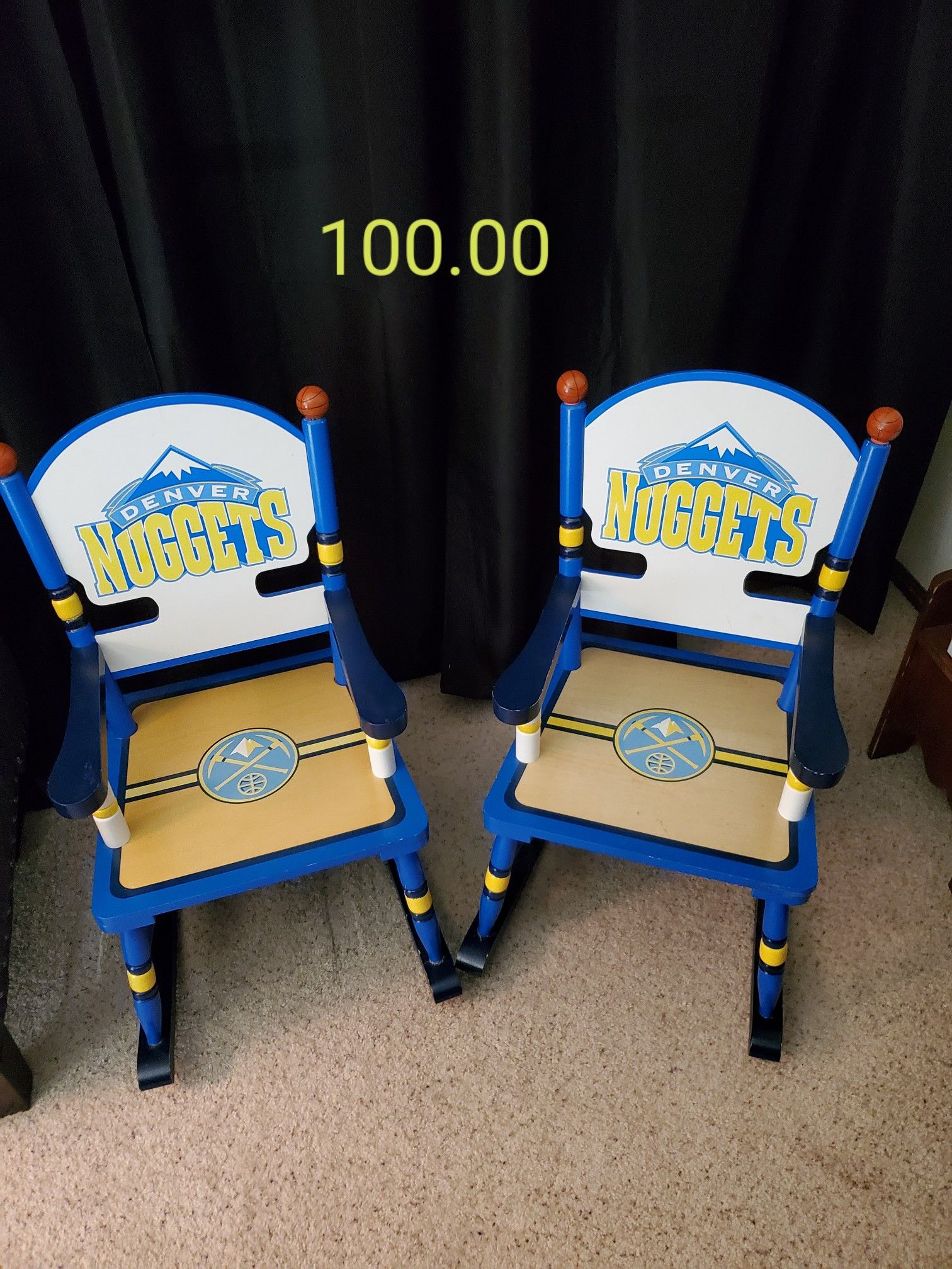 Denver Nuggets kids rocking chairs