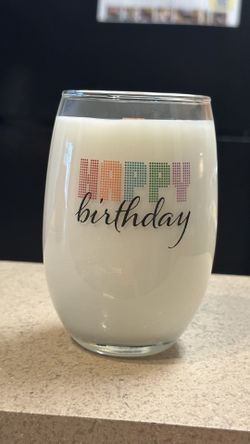 Woodwick Candle In A Birthday Container.