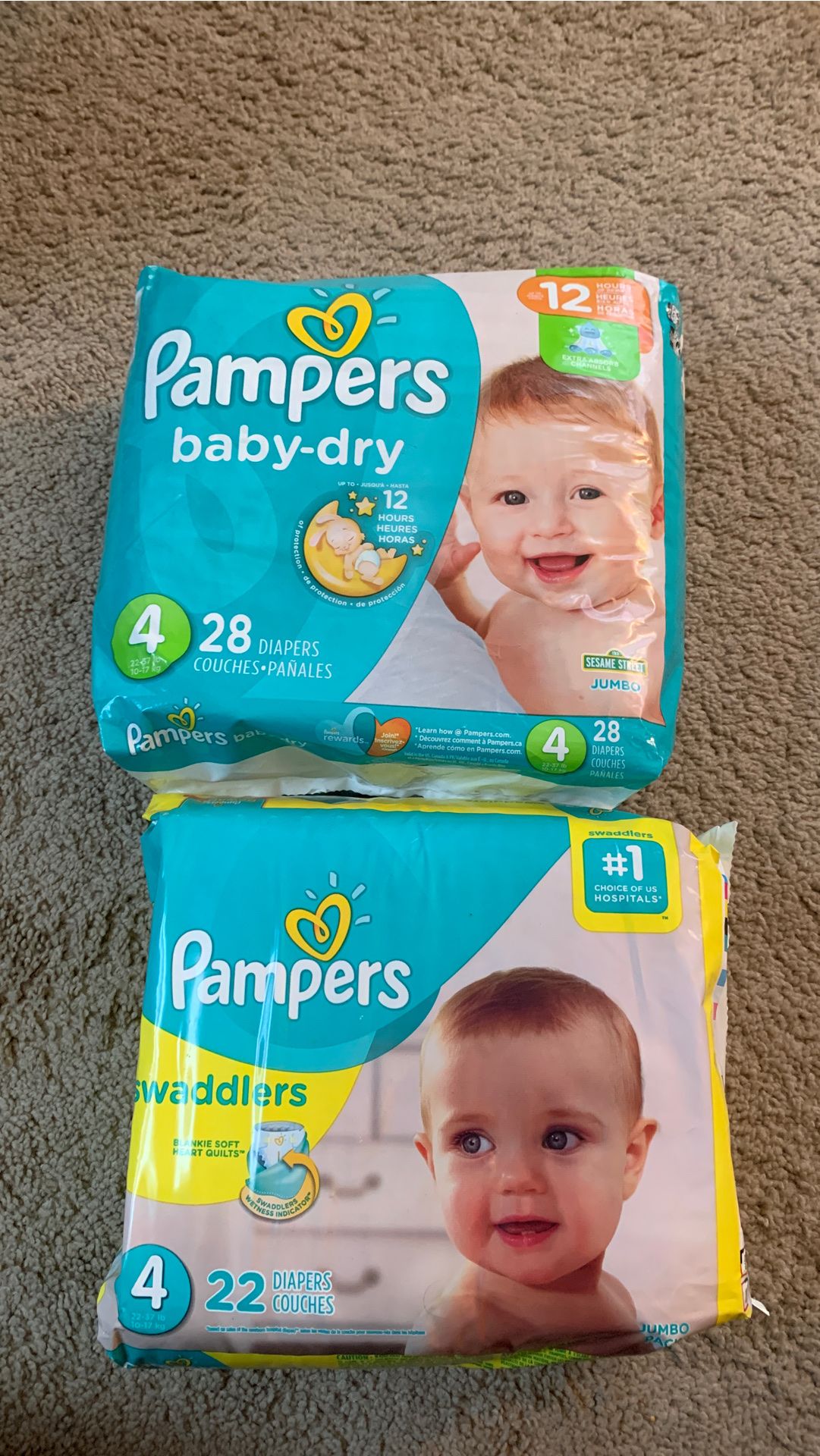 Pampers Diapers Size price if for both packages