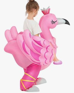 New Kids Inflatable Flamingo Costume. Comes  With Blower  4-6 years