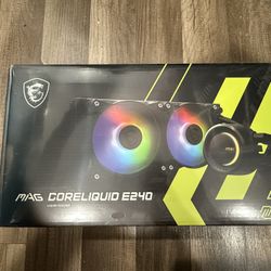 MSI MAG CoreLiquid E240 Black - AIO ARGB CPU Liquid Cooler 