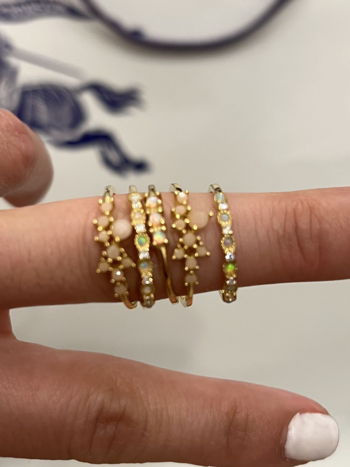 Stacking Gold Rings Size 10
