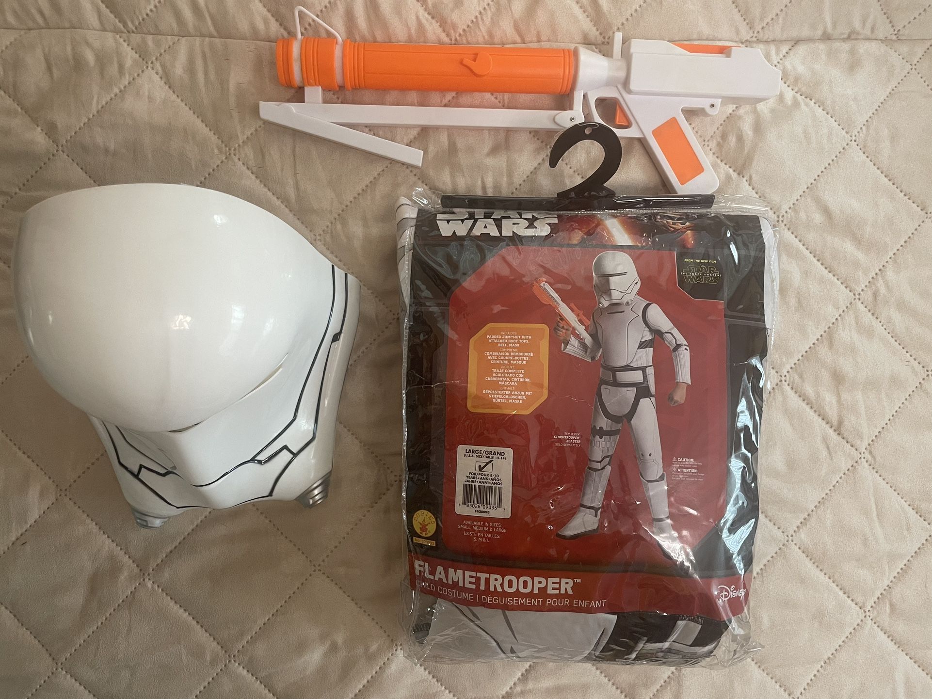 Star Wars Flame trooper Kid’s Costume (size large 8-10)