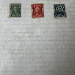 United States Canal Zone Possession Set Of 3 Stamps 