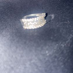 Woman’s Ring Diver 925 Stamp With Stones 