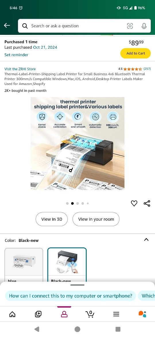 Thermal Printer And Labels