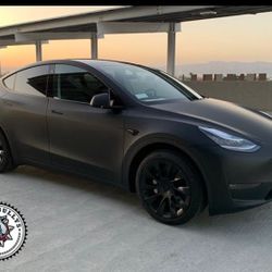 Matte Black Tesla