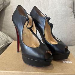 Louis Vuitton red bottoms peep toe heels for Sale in Plano, TX - OfferUp