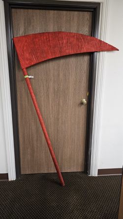6ft Tall Chainsaw Man Cosplay Powers Scythe Red