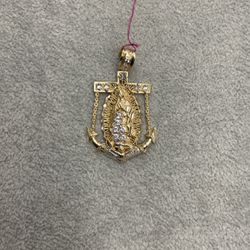 Virgin Mary Anchor Pendant 