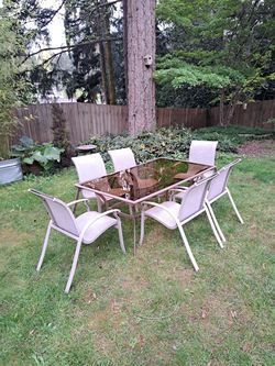 "7" Piece Outdoor dining Patio table set