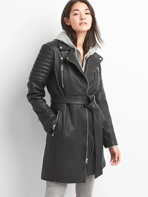 Gap leather Moto Jacket